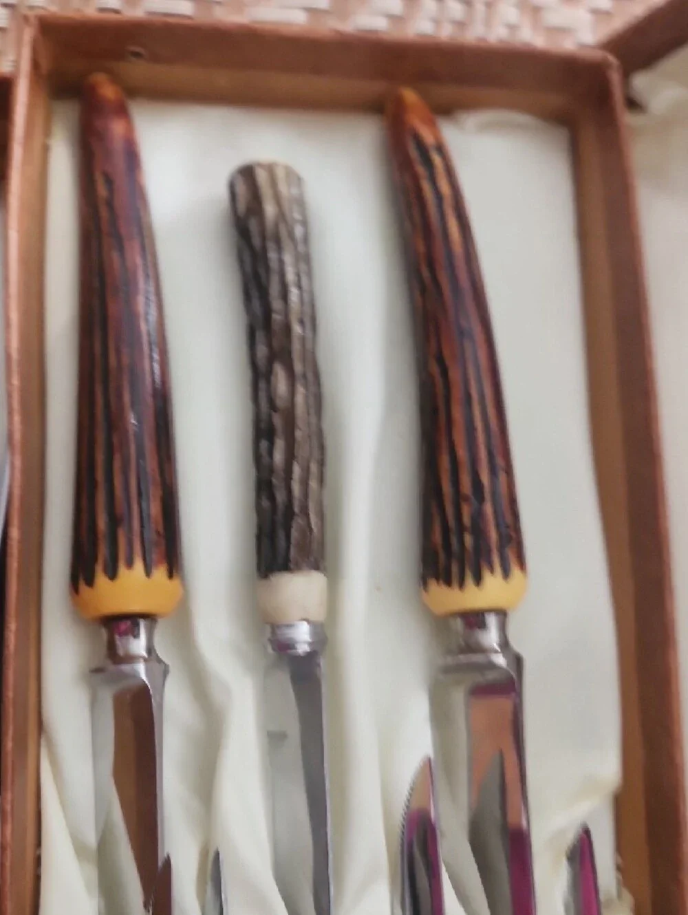 1950 vintage Crown Crest cutlery set from Sheffield, England,